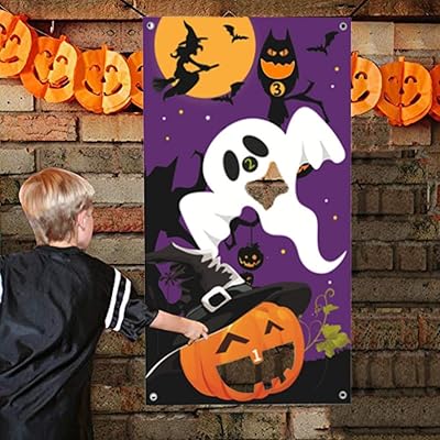 Jevenis Halloween Toss Games Haunted House Banner Halloween Birthday Party Supply For Kids Boys House Haunted Family Festure Supply supplies.. DIAYTAR NIGERIA: Where quality meets affordability, with thousands of products delivered in less than 8 days.