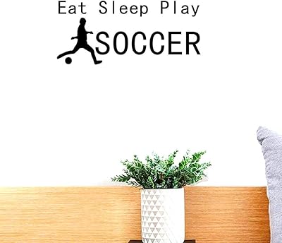 Bibitime Football Sticker Wall Decor Decor at the Vinyl House Sticker Wall Salon, Vinyl, reference.. DIAYTAR NIGERIA: Making online shopping accessible with affordable prices and nationwide delivery service.