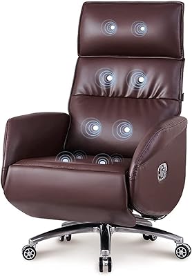 Hizljj's steering office chairs, massage chair, steering chair/electric range to a button, ergonomic design (color: brown).. DIAYTAR NIGERIA: Where quality meets affordability, with thousands of products delivered in less than 8 days.