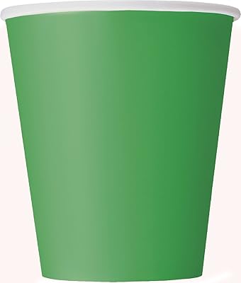 One -paper cup, 14 pieces, 266 ml - emerald green.. DIAYTAR NIGERIA connects desire with fulfillment through our affordable e-commerce platform.