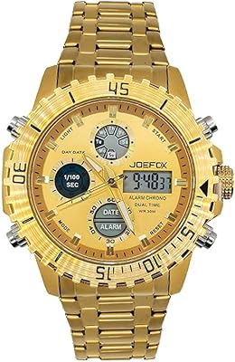 Analog-numeric watch in stainless steel for men | Tallen quartz watch for double time dial | Double hour chronograph | trend and practical.. Make every purchase count with DIAYTAR Nigeria — shop smart, shop fast.