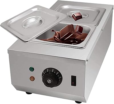 Machine to melt the commercial chocolate 600 W, 30 ° C ~ 80 ° C, with 2 x 1.6 L, automatic temperature control and water heating, Machine to melt hot chocolate.. Discover shopping simplified with DIAYTAR NIGERIA's comprehensive platform and reliable 5-8 day shipping.