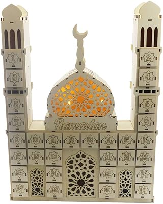 Ramadan Buklo calendar calendar of the wooden countdown of Eid Moubarak Advent 2021 for the cores.. DIAYTAR NIGERIA brings the market to your fingertips with affordable prices and swift delivery services.
