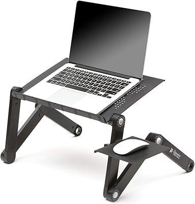 Foldable table for laptop - 360 -degree adjustable laptop table for bed and sofa with mouse mat.. Shopping made simple with DIAYTAR NIGERIA's vast selection and budget-friendly nationwide delivery.