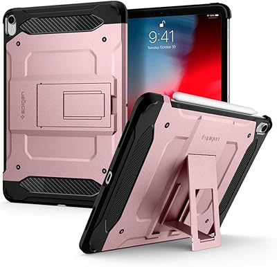 Spigen Tough Armor Tech shell designed for Apple iPad Pro 11 inch (2018) - Rose gold.. Shop with confidence on DIAYTAR Nigeria — quality products and timely delivery.