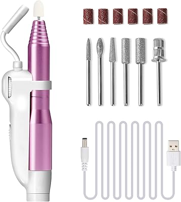 Home Dom portable electric nail file with lime LED light for set.. Navigate through thousands of products at pocket-friendly prices with DIAYTAR NIGERIA's easy-to-use platform.