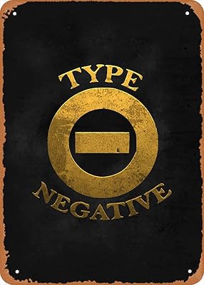 Metal poster with metal music logo type O negative peter josh, vintage artistic wall decoration, 12 x 8 inch.. Your home for smart shopping — DIAYTAR Nigeria delivers fast and cheap.