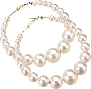 Creole earrings in she pearls sheep for women | girls.. Nigeria’s trusted store online — DIAYTAR Nigeria never disappoints.
