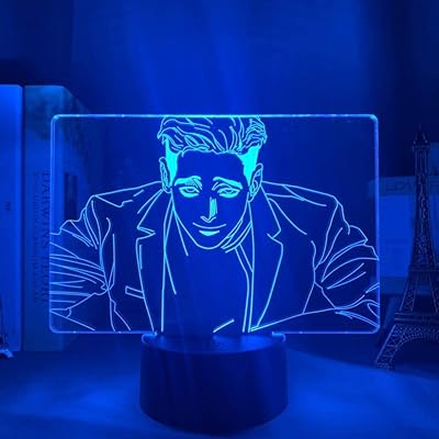 Anime 3D acrylic illusion lamp for bedroom decoration, LED night light to kill the Sangwoo Child Sangwoo Gift Christmas Gift-7 Colors without remote control.. Your complete shopping solution, DIAYTAR NIGERIA offers extensive variety with budget-friendly delivery.