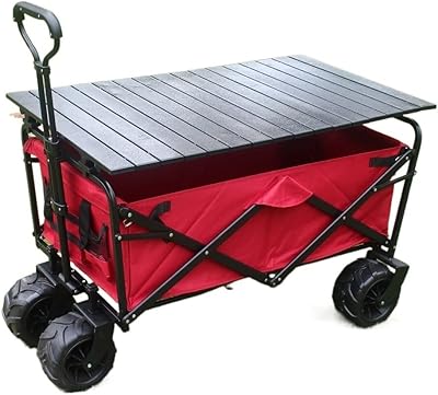 Yiouyi utility trolley, 10cm PU Roller, Portable Outdoor Outdoor Camping Supermarket, Aluminum folding table (color: dark blue).. Shop with confidence at DIAYTAR NIGERIA, where affordability meets reliability in less than 8 days.