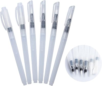 Yhwell Set of 6 watercolor markers, water -soluble markers, rechargeable watercolor pen, watercolor markers, powder watercolor, artistic supplies for the start of the school year (white).. Enjoy the simplicity of shopping with DIAYTAR NIGERIA, offering vast choices delivered in just 5-8 days.