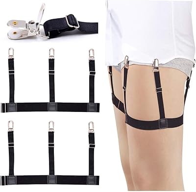 Adjustable men's adjustment t-shirt with non-slip locking clips, black, one size.. Discover endless possibilities with DIAYTAR NIGERIA's comprehensive catalog and reliable delivery service.