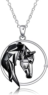 Sterling silver horse -shaped horse pendant necklace, Mother's Day gift for women, wife, girlfriend.. Shop smarter with DIAYTAR Nigeria — affordable prices and a wide product range delivered in just 5 to 8 days.