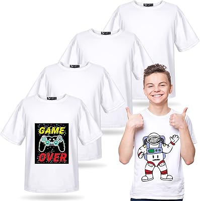 5 pieces of virgin t-shirts for young people by sublimation, white polyester shirts, round neck, without collar, short sleeves, t-shirt by sublimation, white, m.. Embrace the convenience of DIAYTAR NIGERIA with thousands of products at your fingertips, delivered nationwide.