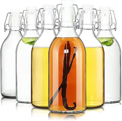 Glass bottle with fufo hermetic lid 16 oz fermentation bottles for kombucha.. Experience shopping freedom with DIAYTAR NIGERIA's vast selection and 5-8 day nationwide delivery service.