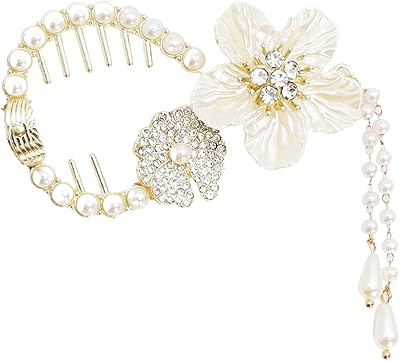 Clip clips with ponytail buckle in camellia flower bloom for women, white camellia flower hair, butterfly, sunflower with pompom, non -slip metal pliers, long hair and thick hair accessories for women.. Affordable convenience is here — shop DIAYTAR Nigeria today.