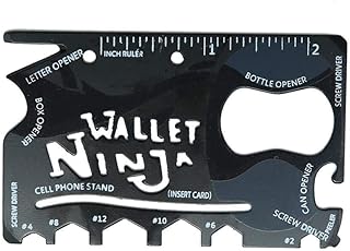 Portable Multi-Function Card Pocket Wallet Ouvre-Carte Tool Tipping Key Key Cask Stainless Steel Ninja Wallet Hand tools (Color: Black).. Shop without boundaries at DIAYTAR NIGERIA, offering affordable products with convenient delivery times.
