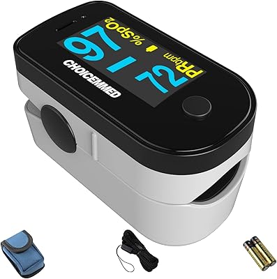 Pulse oximeter with the tips of bicolor chockmed led - oxygen saturation monitor with blood OLED screen and included batteries - O2 saturation monitor.. Thousands of items at your fingertips — DIAYTAR Nigeria makes it happen.