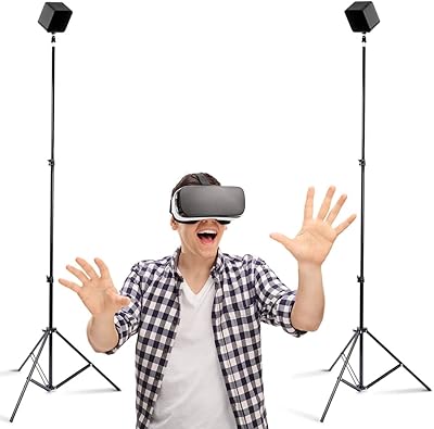 Skywin VR tripod with sensor support compatible with HTC Vive and Base station for Vive sensors or Oculus Rift Constellation (2) package.. DIAYTAR NIGERIA brings the market to your screen with thousands of affordable products delivered to your door.