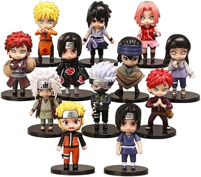 Ensemble de figurines d'anime tranken naruto, 12 pieces, jouets en pvc, sasuke itachi