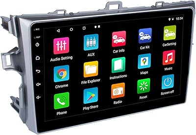 Autradio for Toyota Corolla 2007-2013 with Apple Carplay and Android Auto 9 inch, Android touch screen 11 supports Bluetooth hands free/Mirror Link/FM/Wi-Fi/GPS, 1 GB + 32 GB.. Explore limitless products on DIAYTAR Nigeria — at the lowest prices.