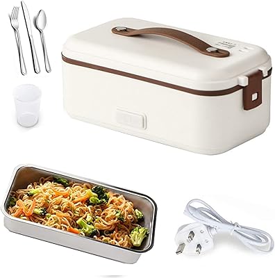 Self -cooking electric lunch box, mini twist rice cooker, 1/2/3 layers, house steam lunch box, office, school, travel, cooking raw food, 800 ml/220 V (white - 1 layer).. DIAYTAR NIGERIA brings the market to your fingertips with affordable prices and prompt delivery service.
