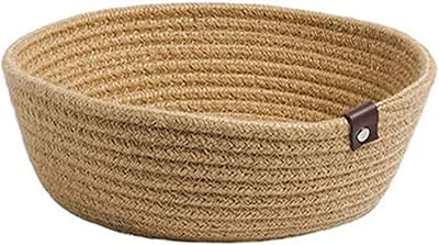 Cotton and linen storage basket practical rope basket with design.. DIAYTAR NIGERIA: Where countless products meet affordable prices and reliable nationwide shipping.