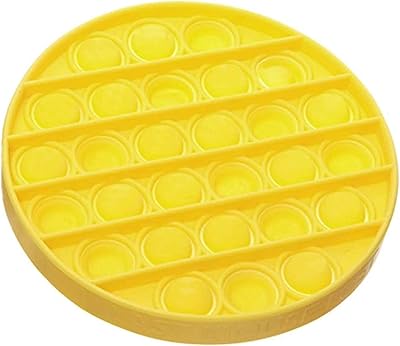 Sensory toy Neononion Push Pop Bubble Squeeze, Bubble Pop sensory interaction toy, stress relief for special autism needs, bubble compression tool (yellow circle).. DIAYTAR NIGERIA: Bringing affordable shopping solutions with a diverse product catalog delivered nationwide.