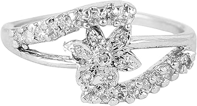 Beautiful oxidized wedding ring in rhinestone crystal adjustable to Royal Indian Design for Women.. DIAYTAR NIGERIA: Where every Nigerian finds affordable products delivered within the week.