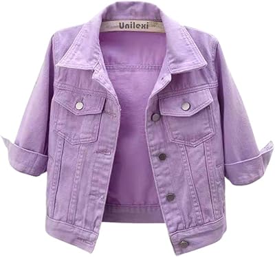 Unilexi short -colored short -sleeved denim jacket for 3/4 for women, light, trucker driver.. Experience the future of online shopping with DIAYTAR NIGERIA's extensive product range and competitive pricing.