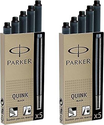 Recharge cartridge for permanent ink pen ink quink, 10 black ink recharges (3011031pp).. Join the movement — fast, affordable shopping only at DIAYTAR Nigeria.
