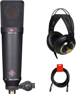 Newman U 87 AI Mt Multi-Motif Multi-Motive Capsters with Large Membrane (matt black) with AKG K240 Studio Pro and XLR-XLR cable 20 inch cable.. Your everyday shopping companion, DIAYTAR NIGERIA offers unbeatable value with nationwide delivery.