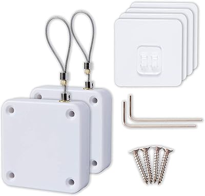 Automatic door closer with a punchless sensor for multifunction/storm/house multifunctional sliding doors (2 white packs).. DIAYTAR NIGERIA connects you with thousands of products at competitive prices, delivered within a week.