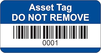 Blue Asset labels - Bar labels and numbered 1 to 500 - durable synthetic polypropylene 38 mm x 20 mm - Price per pack of 500 labels (P/No. 7828644).. DIAYTAR NIGERIA brings the marketplace home to you with affordable prices and delivery in 5-8 days.