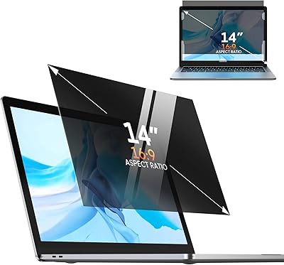 BF Confidentiality screen protection for 14 inch laptops, ocher, compatible with Lenovo/HP Envy/Dell/Acer/Asus/ThinkPad, 16: 9, Debt -removable anti -reflective lateral confidentiality for computer screen size.. Embrace a new era of online shopping with DIAYTAR NIGERIA's extensive range and budget-friendly prices.