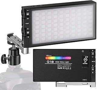 G1S RGB LED video lamp integrated 12 W for rechargeable camera.. Experience the ease of one-stop shopping with DIAYTAR NIGERIA's diverse catalog and nationwide delivery.