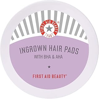 FIRST AID BEAUTY COUSSINETS FOR INROWARD HAIRS WITH BHA AND AHA - Daily treatment that relieves the fire of the razor, prevents embodied hairs and soothes irritations - 28 pads.. Discover the convenience of DIAYTAR NIGERIA's vast e-commerce platform with delivery in just 5-8 days.