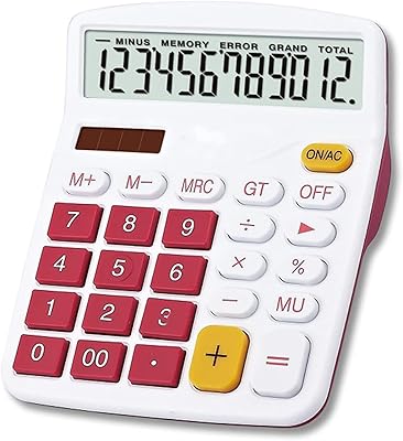 Mingshin Solar Energy Double Energy Power Office Calculator, 12 -digit LCD LCD screen, personalized financial calculator with large standard function, home school calculator, home school.. DIAYTAR NIGERIA: Bridging the gap between consumers and quality products with affordable nationwide shipping.