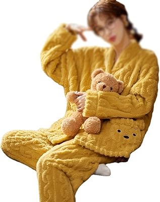 Mabibi Set of women's living room for Winter Coral Velvet Pyjama For Women Winter Wirelessness Winter Winter Costume Cute Home Service (Size: Middle).. Shop the future with DIAYTAR NIGERIA - thousands of products, unbeatable prices, delivery within a week.