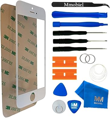 The front m-mobile replacement glass screen protector for iPhone 5 and 5S M-Mobile (white) includes a set of tools.. No stress, no delays — DIAYTAR Nigeria is your trusted shopping partner.