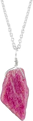 Raw ruby ​​necklace, silver plated necklace, crystal of raw precious stones, healing stone, July birth stone, diapers, girlfriend, gift for her, elegant collar for friendship day, copper, ruby, brass, ruby.. Your complete shopping solution, DIAYTAR NIGERIA offers extensive choice with competitive prices and delivery.