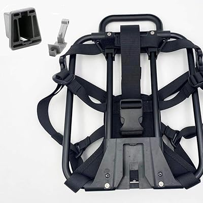 Trigo Luggage Frame + Straps Rack Pack for Brompton (Transform your bag into Broompton baggage), black, frame + straps + front block.. DIAYTAR NIGERIA: Your trusted e-commerce partner with extensive product choices and affordable delivery.