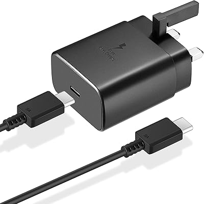 Samsung 45 W Samsung 45 W Type C Rapper Samsung 45 W with 1.5 m USB-C cable, Android charger for Samsung Galaxy S23 Ultra/S23/S23+/S22/S22 Ultra/S22+/Note 10/20/S20/S21/Tab S7/S8 (Black & 45W).. Shop from anywhere in Nigeria and receive your DIAYTAR purchases at affordable prices within a week.