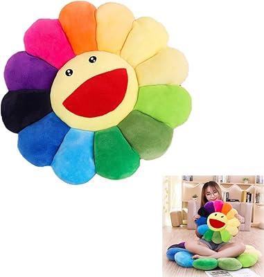 Sunflower plush pillow, soft and comfortable sunflower pillow, colorful plush pillow for the house, bedroom, store, restaurant, size 16.5 "/42 cm.. DIAYTAR NIGERIA: Connecting Nigerians with affordable products through our expansive e-commerce platform.