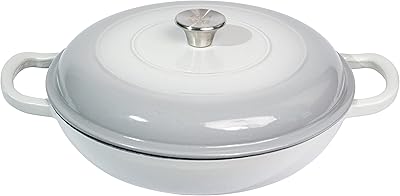 Gilly Goods bra, 3.6 -liter enameled cast iron tail, gray enamel coating stove, casserole with lid, round brackets, kitchen battery for meal in one pan.. Your digital shopping companion, DIAYTAR NIGERIA offers exceptional value with delivery in less than 8 days.