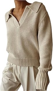 Winter sweater with long sleeves and V -neck for women.. Embrace a new era of online shopping with DIAYTAR NIGERIA's extensive range and budget-friendly prices.