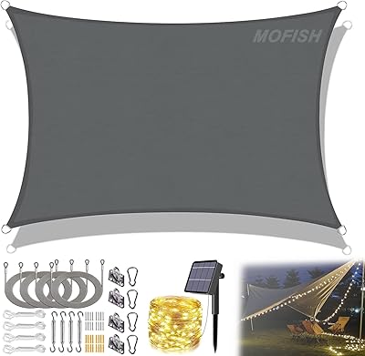 Gail rectangular awning with solar energy LED light garland.. Discover the convenience of DIAYTAR NIGERIA's vast e-commerce platform with delivery in just 5-8 days.