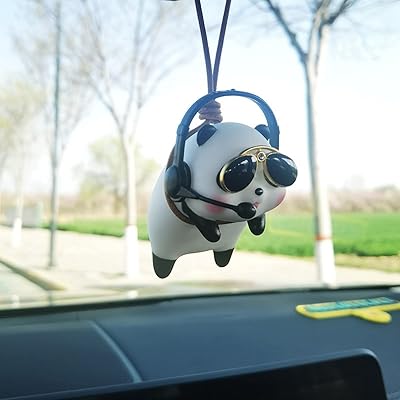 Car suspension accessories, Panda car interior pendant, rear view mirror, suspension accessories, decorative charms pendant, hanging ornament.. Experience the convenience of online shopping with DIAYTAR NIGERIA's reliable 5-8 day delivery service.