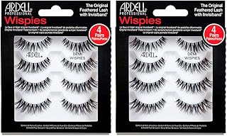 False black eyelashes Ardell Demi Wispies, improves eye makeup, eyelash eyelashes in full volume - 4 pairs, pack of 2.. Your complete shopping solution, DIAYTAR NIGERIA delivers variety and value within the week.