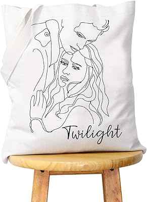 WCGXKO Twilight Edward and Bella Tote Bag Gift For Fans of the Fandom film, Twilight Bag.. DIAYTAR NIGERIA delivers value, variety, and convenience with our nationwide 5-8 day shipping.